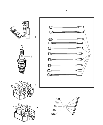 1987 Jeep Wagoneer Cable Ignition Diagram for 5037832AE