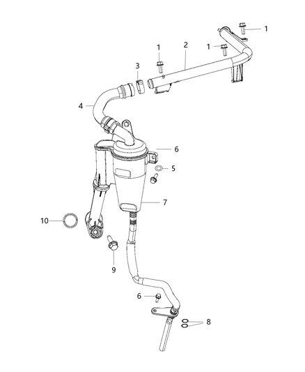 2007 Jeep Compass Sleeve Diagram for 68248711AA