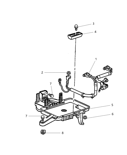 2024 Jeep Grand Cherokee Battery Storage Diagram for BB065600AA