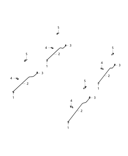 Lamp Courtesy, Rear Diagram for 68291943AB