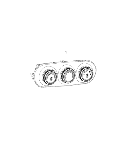 2001 Chrysler Prowler Control A/C And Heater Diagram for 6VN72LXHAA