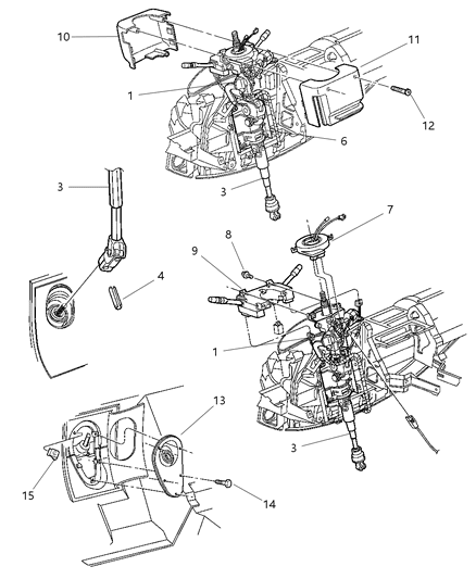 Column Steering Tilt Diagram for 5080792AA