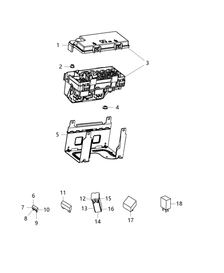 Module Totally Integrated Power Diagram for 68217405AA