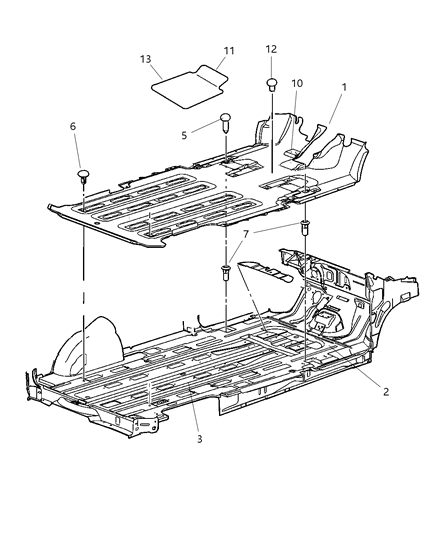 2019 Dodge Charger Protector Heel Diagram for UC47XDHAA