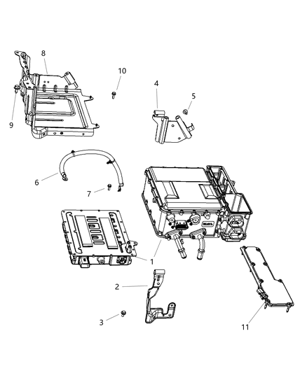 Module Traction Power Inverter Diagram for 5079166AJ