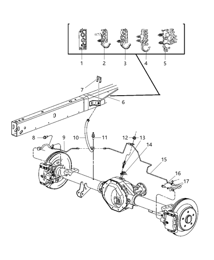 Vent Assembly Axle Diagram for 68036456AA