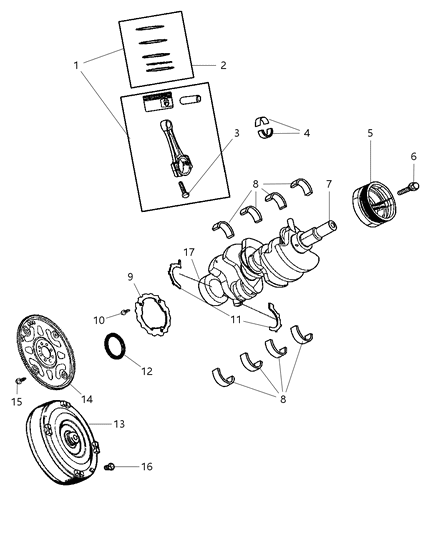 1996 Jeep Grand Cherokee Converter Package Torque Diagram for 68003092AA