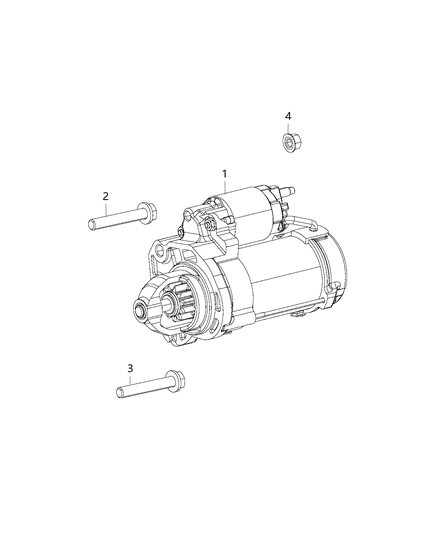 Starter Engine Diagram for R6029780AB