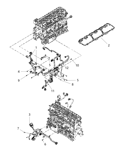 Wiring Engine Diagram for 68138979AA