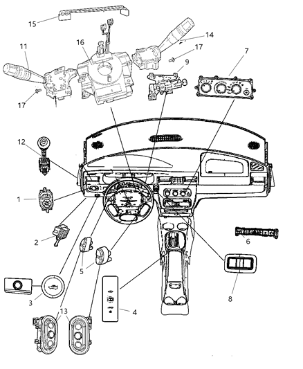 Switch Speed Control Diagram for 4671929AA