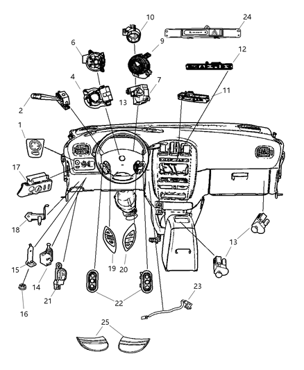 Switch Speed Control Diagram for 5026006AA