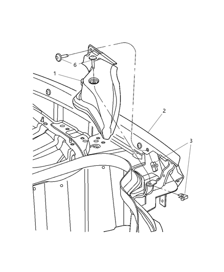 Isolator Foam Diagram for 5029520AA