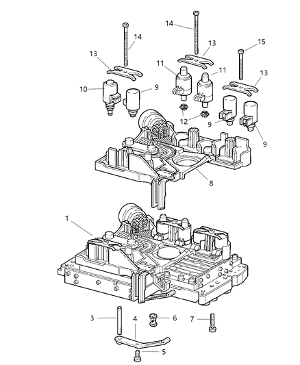 Valve Solenoid Diagram for 5138838AA