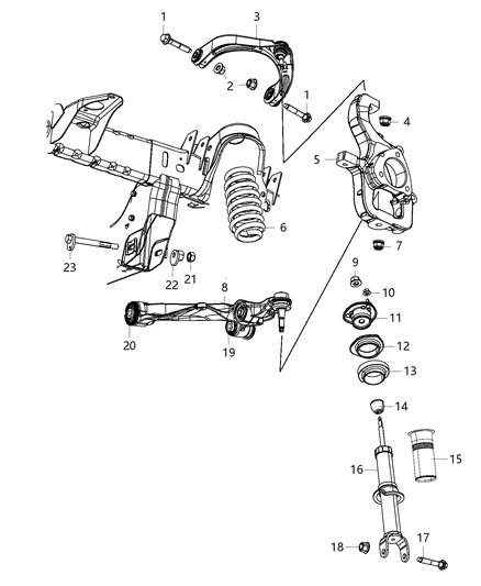 Spring Front Coil Diagram for 52853741AC