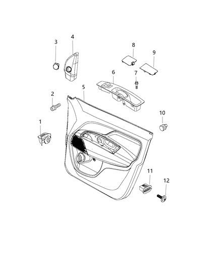 1986 Jeep Comanche Bezel Switch Diagram for 5YZ58JXWAA