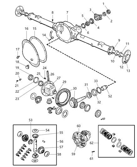 Case Assembly Differential Diagram for 52114057AA