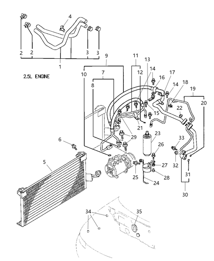 Bolt, W/Washer , (6X20Mm) , Q Engine Diagram for MF243626