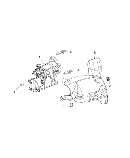 Bracket Wiring Harness Diagram for 4608997AE