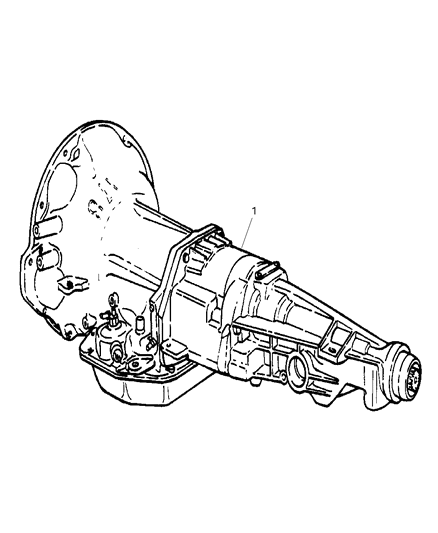 2004 Chrysler Crossfire Transmission Package Diagram for R5003027AB