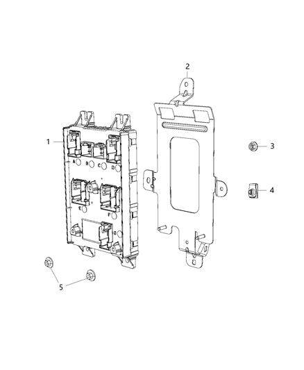 Module Body Controller Diagram for 68287182AG