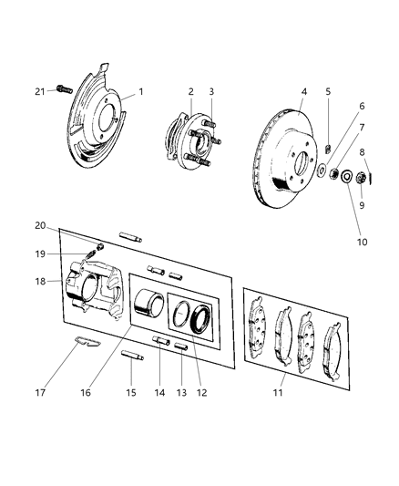 Rotor Brake Diagram for 2AMV5965AA