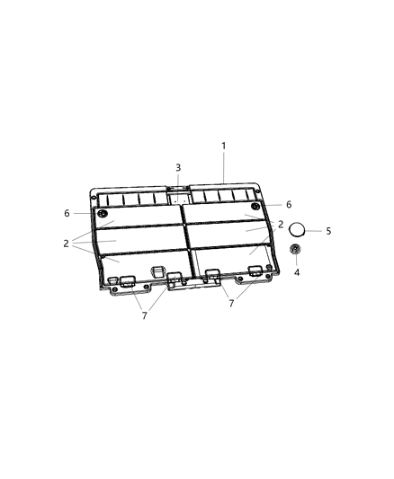 Cover Assembly Load Floor Diagram for 5XQ69DX9AB