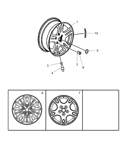 Wheel Aluminum Diagram for WW27PAKAB