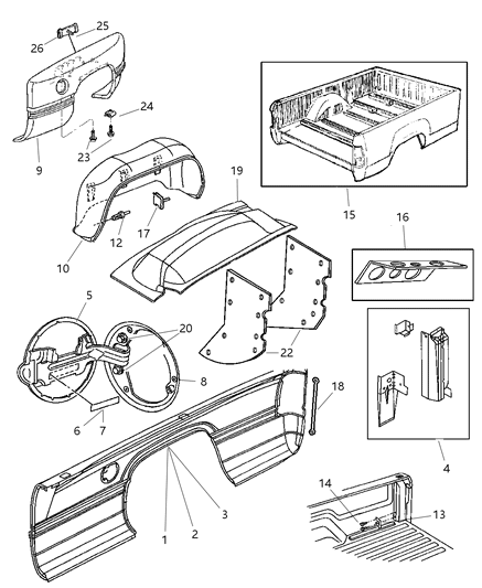 1988 Chrysler LeBaron Screw And Washer Hexagon Head M10X1.5X45 Diagram for 6503298