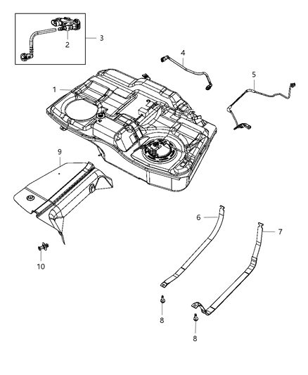 Tank Fuel Diagram for 68109940AA