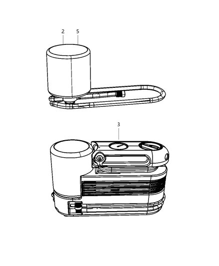 1994 Dodge Stealth Emergency Kit Tire Repair Tire Sealant And Compressor Diagram for 82214295