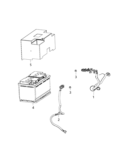 Wiring Battery Negative Diagram for 68171653AF