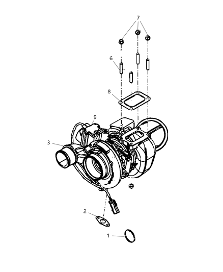 2000 Chrysler Grand Voyager Plug Package Exhaust None Refer To Tsb 09-002-09 Revision A Diagram for 5019845AA