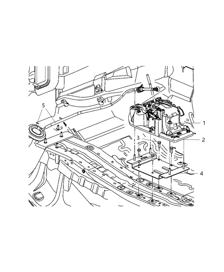 Shifter Transmission Diagram for 5273248AF