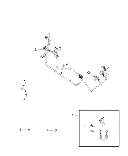 Wiring Jumper Non - Power Take - Off Jumper Diagram for 68398183AB
