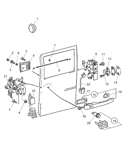 2023 Ram ProMaster 2500 Screw Diagram for 5104679AA
