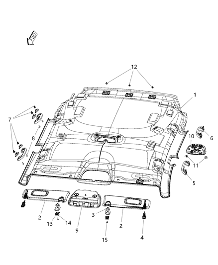Lamp Dome Assembly Diagram for 5MW35HDAAA