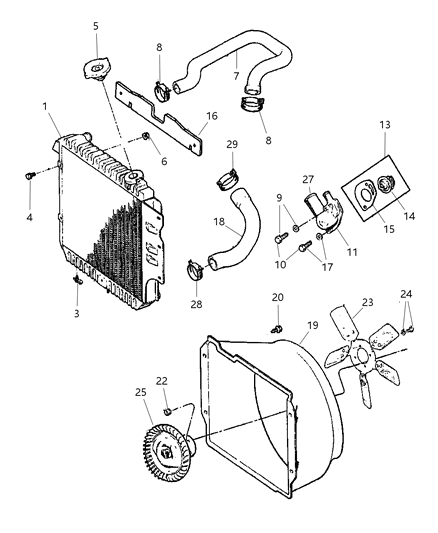 Housing Thermostat Diagram for 53010553AA
