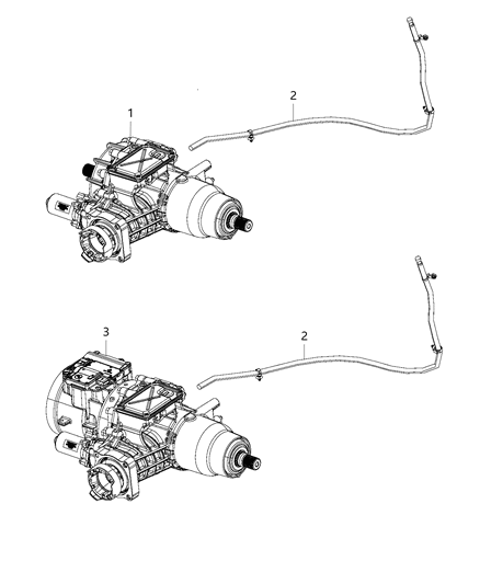 Differential Rear Axle Diagram for 68306796AA