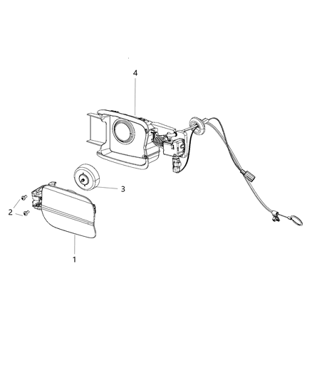 Door Fuel Fill Diagram for 68040389AA