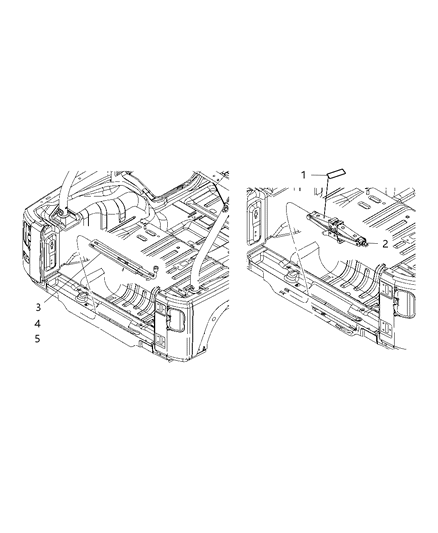 1986 Dodge D250 Bag Jack Tool Storage Diagram for 52126112AA