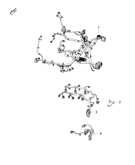 2016 Dodge Charger Wiring Engine Diagram for 68273496AC