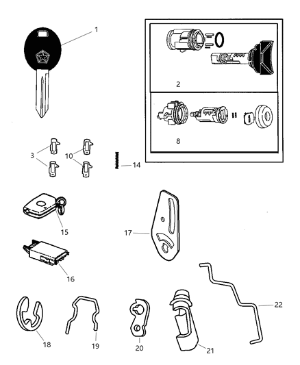 2007 Dodge Charger Module Keyless Entry Diagram for 4686481AB