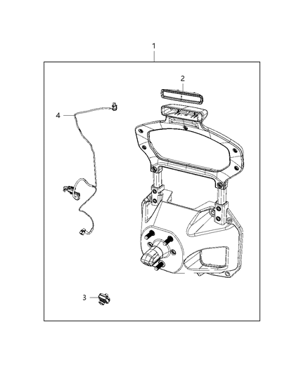 1988 Jeep J20 Bracket Assembly Spare Tire Diagram for 68281895AE