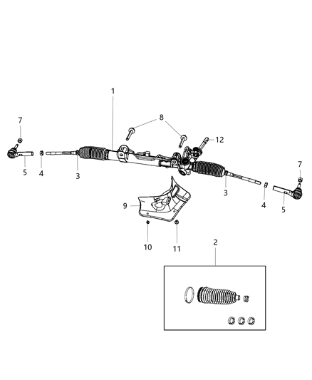 Gear Rack And Pinion Diagram for R5154516AC