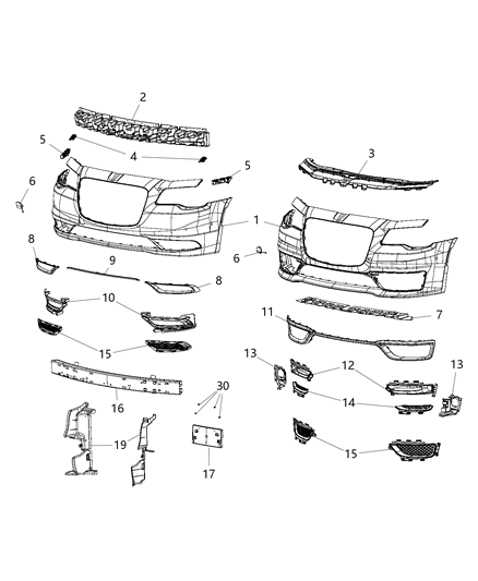 2005 Dodge Ram 2500 Shield Radiator Right Diagram for 68212033AA