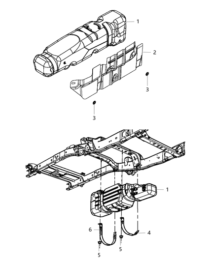 Tank Fuel Diagram for 55398512AG