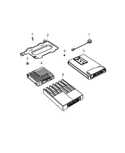 Bracket Amplifier Diagram for 68257567AB