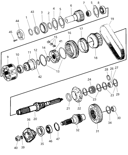 Snap Ring Diagram for 4883597AA
