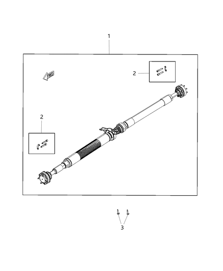 Shaft Drive Rear Diagram for 68212031AC