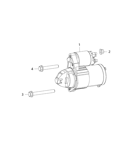 Starter Engine Diagram for R6029584AA